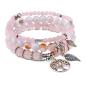 Preview: Handgemachtes Armband – Rosenquarz – Symbol der Harmonie