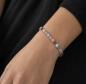 Preview: Farbenfrohes Moissanit Armband in Sterling Silber