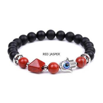 Handgemachtes Schutz- & Energiearmband mit Roter Jaspis Armband (Red Jasper)