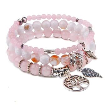 Handgemachtes Armband – Rosenquarz – Symbol der Harmonie