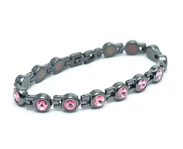 TBands Luxe Serie lush mit pinken Edelsteinen schwarz