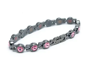 TBands Luxe Serie lush mit pinken Edelsteinen schwarz