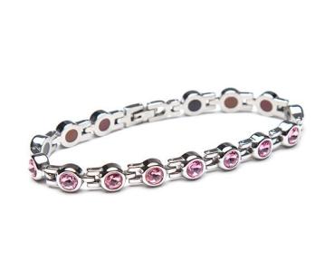 TBands Luxe Serie lush mit pinken Edelsteinen silber