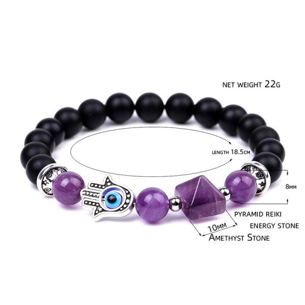 Handgemachtes Armband Schutz- & Energiearmband mit Amethyst