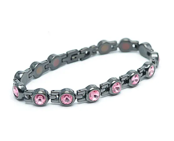 TBands Luxe Serie lush mit pinken Edelsteinen schwarz