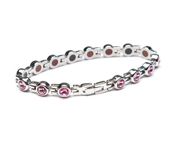 TBands Luxe Serie lush mit pinken Edelsteinen silber